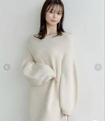 시착만 한 상품 SNIDEL 니트 원피스 아이보리 F