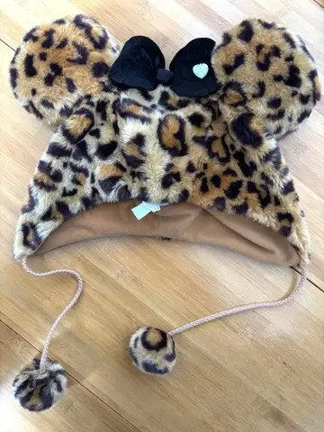 디즈니 팬 캡 레오파드 무늬