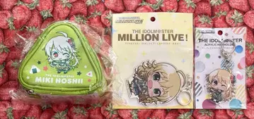 미니츄 아이돌 마스터 호시이 미키 빅 아크릴 키링 오니기리 파우치