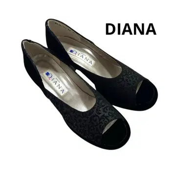 다이애나 DIANA 펌프스 하이힐 24 오픈토 블랙 블랙