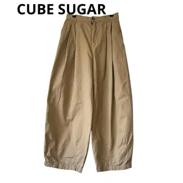 CUBE SUGAR 큐브 슈가 벌룬 팬츠 서커스 팬츠 베이지