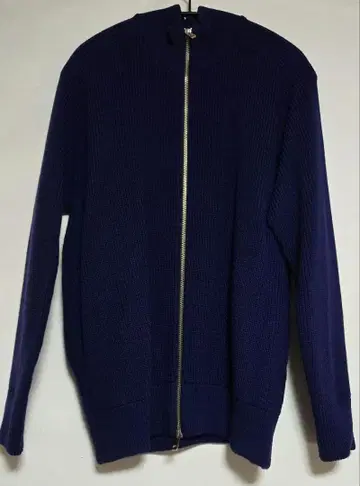 [ EC 한정판 ] 울 리브 집업 드라이버 니트 size2