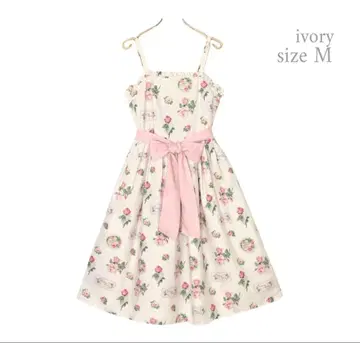 Melody BasKet Precious Rose 오버롤 스커트