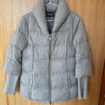 INDIVI 인디비 그레이 다운 자켓 코트 40