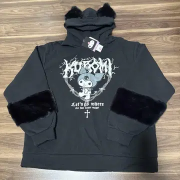 새상품 산리오 쿠로미 후드티 4L