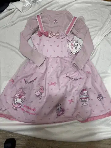 마이멜로디 50주년 메조피아노 콜라보 원피스 130