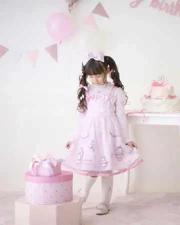 마이멜로디 50주년 메조피아노 콜라보 원피스 130