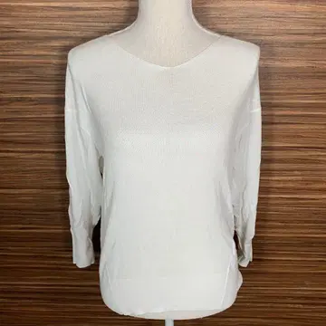 유나이티드 애로우즈 그린 라벨 릴랙싱 니트 T셔츠 S 상당 화이트