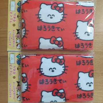 오에카키상 페이스 타월 헬로키티 2세트 산리오