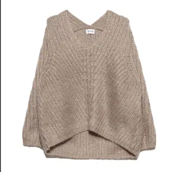 프레이아이디 V넥 모헤어 니트 풀오버