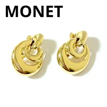 새상품급 모네 귀찌 흔들리는 골드 빈티지 MONET