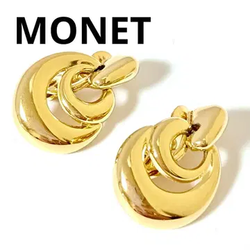 새상품급 모네 귀찌 흔들리는 골드 빈티지 MONET