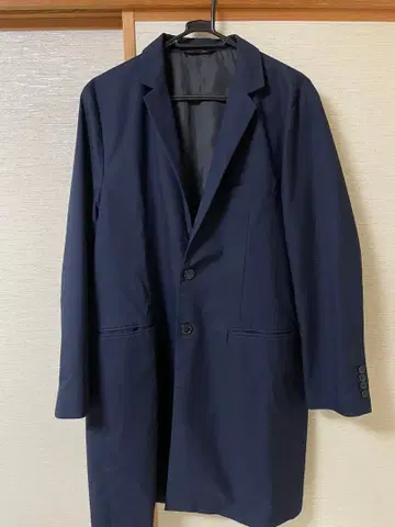 [ BONY STANDARD 네이비 체스터 코트 ]