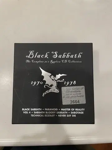한정판 Black Sabbath CD 컬렉션 1970-1978 수입반