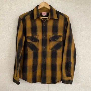 BIG MIKE 버팔로 체크 패턴 플란넬 셔츠 L 빅 마이크