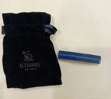 ALEXANDRE DE PARIS 다크 블루 헤어 클립