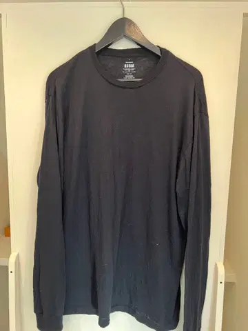 Graphpaper 울 100% 블랙 긴팔 티셔츠 사이즈 2