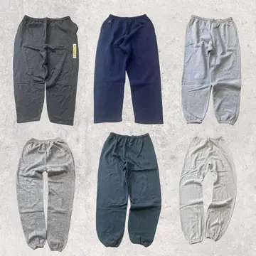 스웨트 팬츠 묶음 판매 6점 Hanes, Russell 군용품 등