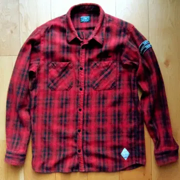 THE CRIMIE 클라이미 플란넬 셔츠 자수 패턴 sizeXL