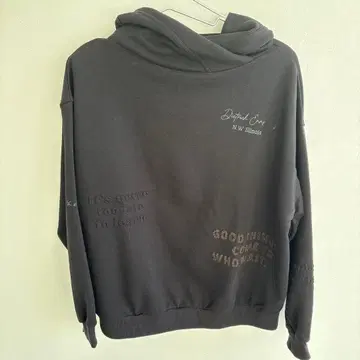 보이즈룸 블랙 후드 부착 후드티 택 포함 새상품