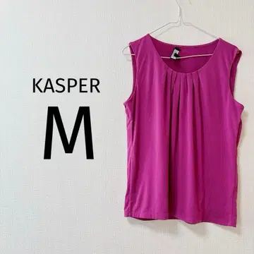 9 KASPER 슬리브리스 상의 M 핑크 상의 탱크탑
