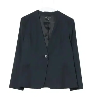 새상품급 INDIVI 노카라 자켓 S 사이즈 네이비
