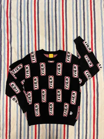 FR2 블랙 두꺼운 원단 니트 레어