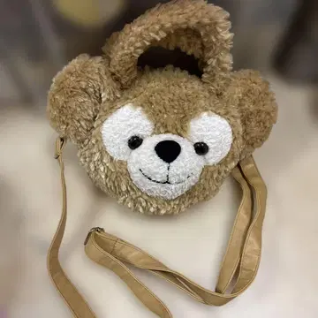 더피 얼굴 디자인 숄더백 베이지