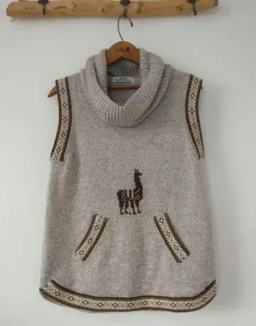 [INCAREAL] 알파카 혼방 터틀 베스트 페루제