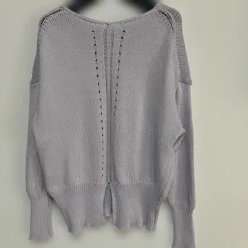 grove 라벤더 코튼 케이블 니트 스웨터 긴팔