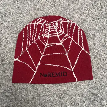 NoRemid 거미줄 무늬 니트 모자