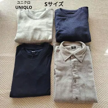 유니클로 플란넬 셔츠 소프트 터치 크루넥 T셔츠 니트 플리스 2개