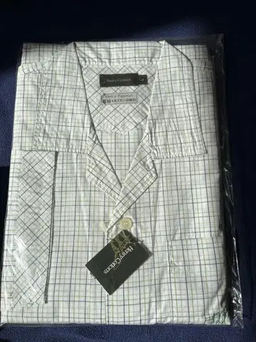 Henry Cottons 남성용 파자마 L 사이즈 체크 무늬