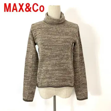 A5229 맥스앤코 긴팔 니트 울 터틀넥 베이지 S