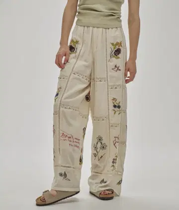 TODAYFUL Embroidery Patchwork Trousers