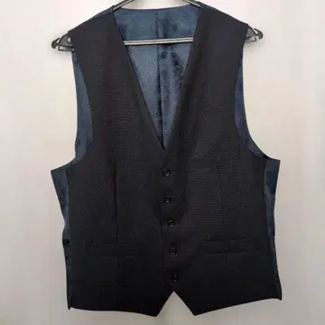 P.S.FA 수트 베스트 남성용 파랑 바탕 블랙 XL