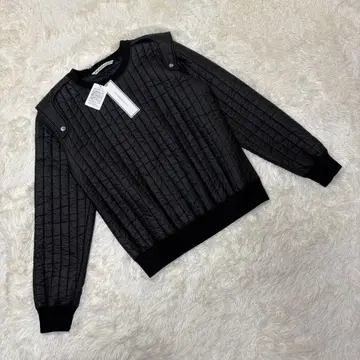 새상품 존 로렌스 설리번 퀼팅 풀오버 M 블랙 택 포함