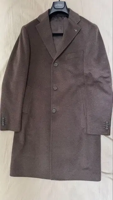 컨디션 최상 딸리아또레 브라운 싱글 브레스 캐시미어 체스터 코트