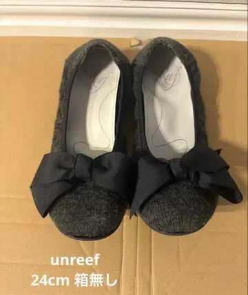 unreef 울 소재 리본 플랫슈즈