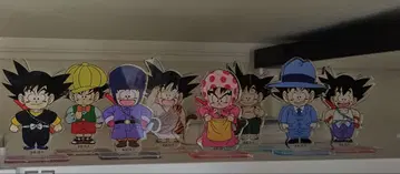 도쿄역 팝업 스토어 한정판 드래곤볼 손오공 아크릴 스탠드 8체 세트