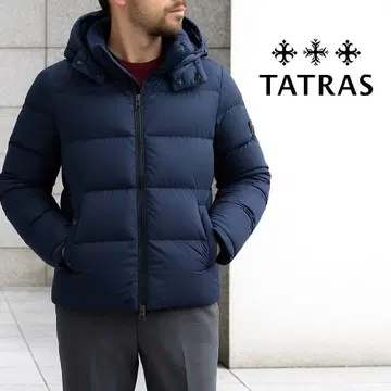 새상품급 타트라스 BELBO 에디피스 별주 다운 자켓 네이비