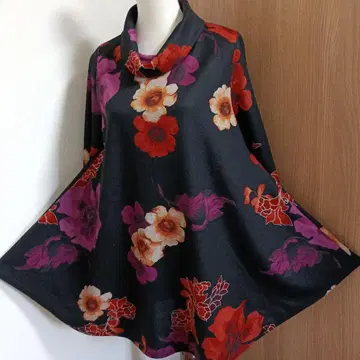 미사용 새상품 레오나르풍 플레어 튜닉 플레어가 매우 귀여운 XXLOK