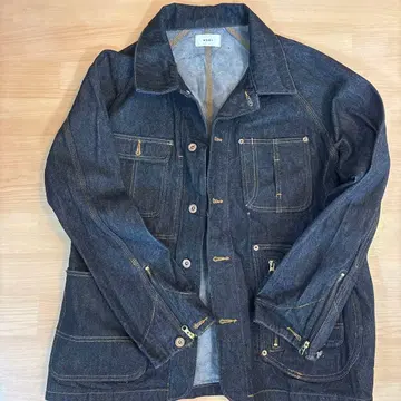 KOOI 리지드 데님 커버올 사이즈 1