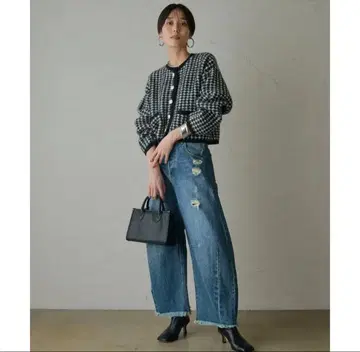 라운지 드레스 모헤어 트위드 가르드 lounge dress