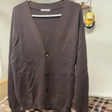 UNITED ARROWS V넥 가디건 브라운