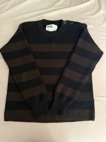 MHL. 마가렛호웰 보더 니트 스웨터 II 사이즈 울