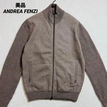 andrea fenzi 니트 집업 스웨터 자켓 이탈리아제