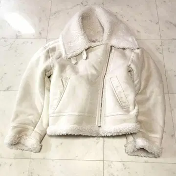 MERCURYDUO 머큐리 듀오 페이크 무스탕 빅 칼라 M