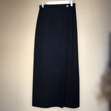 SONIA RYKIEL 울 랩 스커트 프랑스 블랙 가을, 겨울