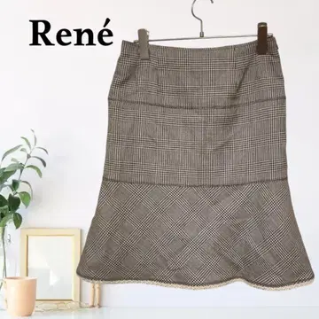 zB457 [ S ] Ren 스커트 플레어 절개 머메이드 라인